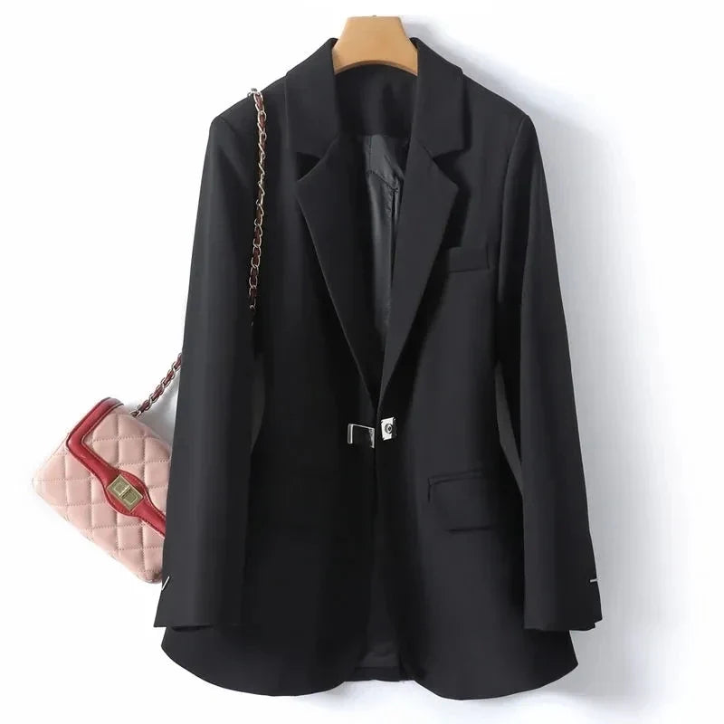 Women Suit Jacket 2025 Spring Leisure Comfortable Joker Female Blazer Coat Korean Temperament High quality Ladies Outwear