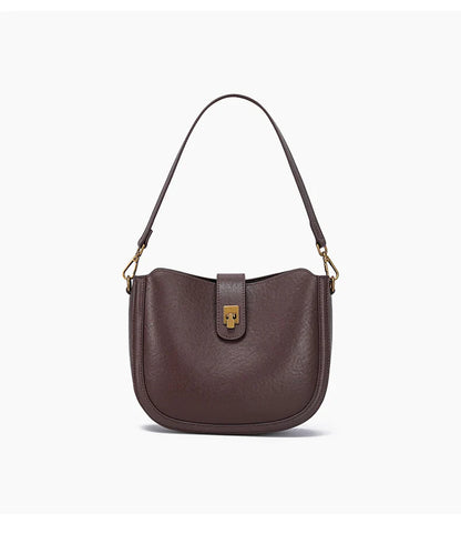 Women‘s Cowhide Genuine Leather Shoulder Bag Ladies Soft Natural Cow Leather Handbag Female Fashion Luxury Design Crossbody Bags