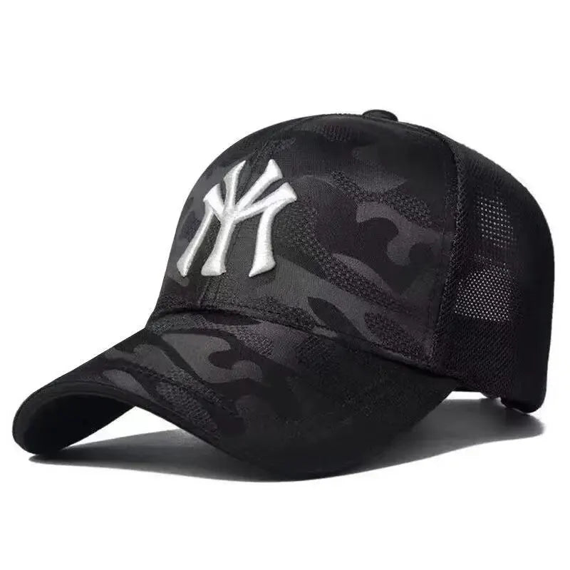 Unisex Letter Embroidery Breathable Baseball Caps Spring and Autumn Outdoor Adjustable Casual Hat Sunscreen Hat