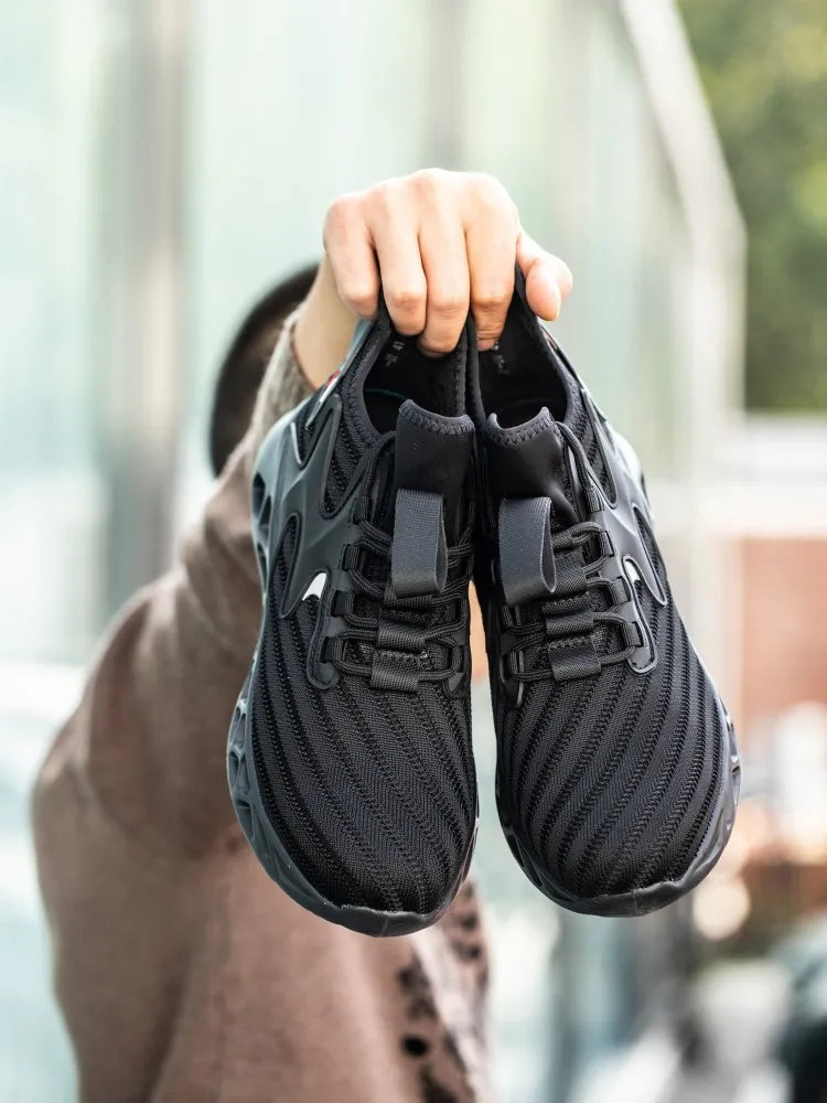 Lightweight Breathable Sneakers Work Hiker Boots Puncture-proof Outsole Construction Work Shoes Men Protection Safety Shoes