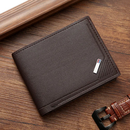 New Men Long Thin Slim Wallets Vintage Pu Leather Male Credit Card Holder Brown Money Purses Solid Simplicity Wallet For Man
