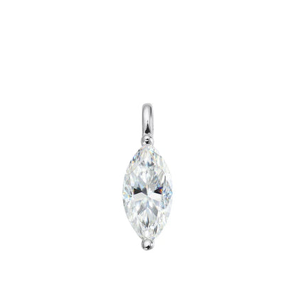 3CT 7*14MM Marquise Cut Moissanite Necklace for Women Solitaire Pendant Sparkling Chain Lab Diamond Pure 925 Jewelry