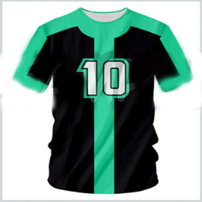 Animated Omnitrix Ben10 3D Print Men T-shirt Summer Outdoor Training Quick Dry Breathable Sport Football Jersey Short-sleeve Top