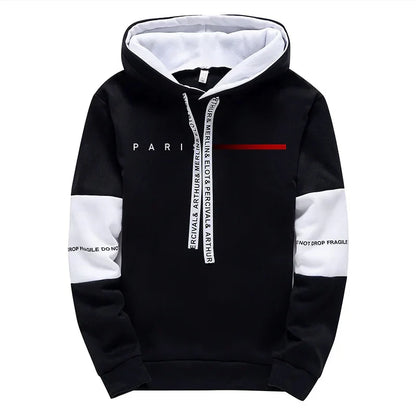 Autumn Winter Mens Tracksuit Print Casual Sweatshirts Sportswear Outdoors Sports Jogging Mens Clothing Single Piece Hoodie Pants