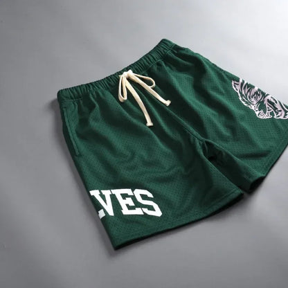 Mens Summer Streetwear Sports Casual Motorcycle Shorts Gym Fitness Mesh Quick Dry Running Beach Basketball Jogger Short Pants