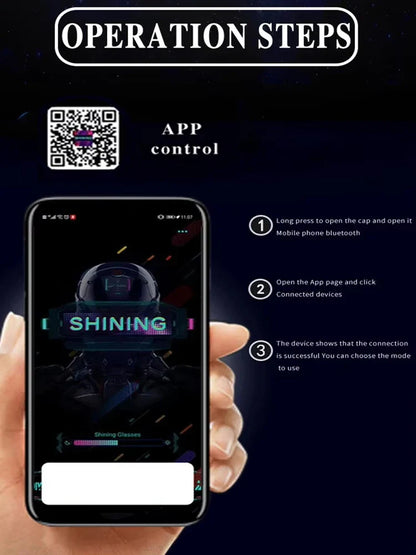 2025 New LED Cap, Multi-Language APP Control DIY Editing Light Up Cool Hat (Text, Music, Image, Drawing) For Men Women