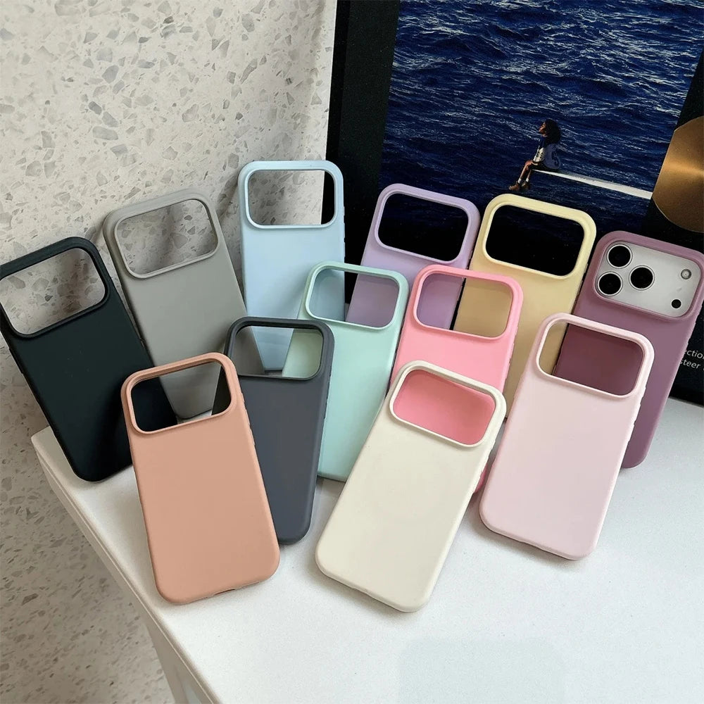 Original Liquid Silicone For Magsafe Phone Case for iPhone 17 16 15 14 13 Pro Max 17Pro Official Magnetic Soft Protective Cover