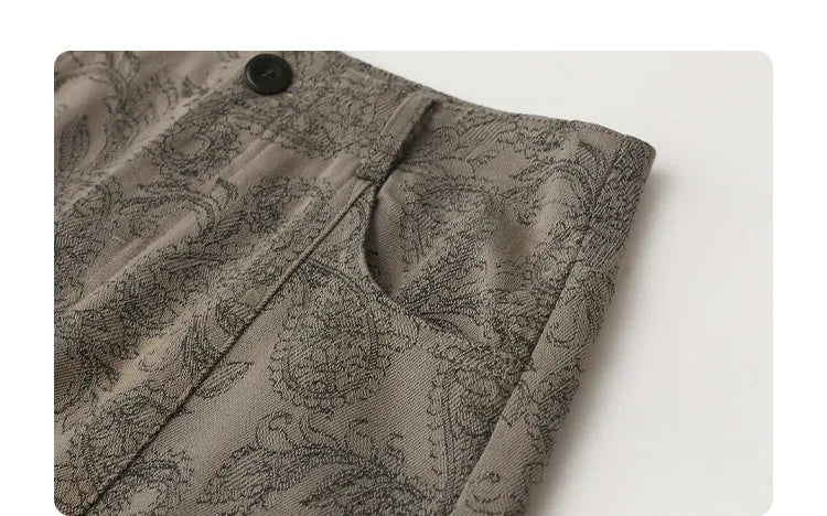 New Women Jeans Loose Casual High Waist Wide Leg Denim Pants Paisley Female Trousers Spring Autumn 2026