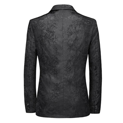2026 New Men's Red Single-breasted V-neck Blazer Coat, Asian Fit Wedding Party Dress Jacket M-6XL New Arrivals