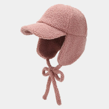 New Thick Warm Bomber Hat Berber Fleece Snow Ski Baseball Earflap Cap Men Women Autumn Winter Hat Male Female Russian Hat