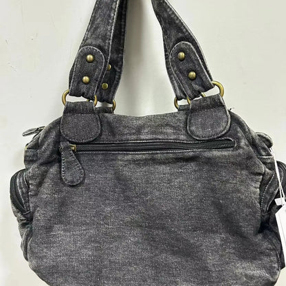 Women Handbags Satchel Top-handle Handbag Denim Shoulder Bag Dumpling Pack Give Gifts Shoulder Bags Phone Money Pack