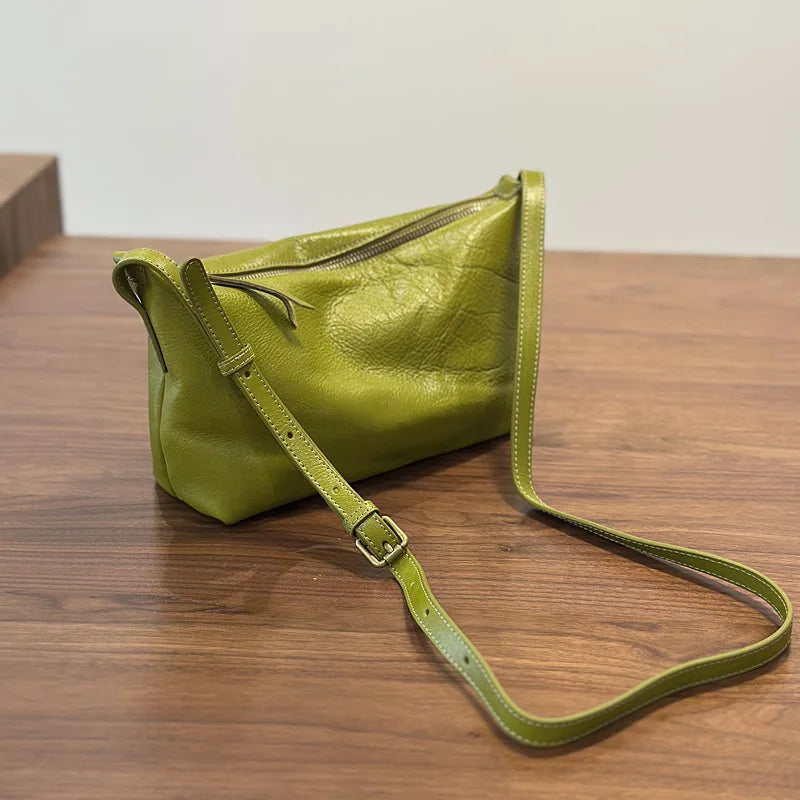 2026 New Genuine Leather Versatile Women's Small Bag Soft Cowhide Lightweight Shoulder Crossbody Bags