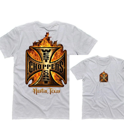 New 2026 West Coast Choppers  Graphic Tee 100% Cotton Round Neck Casual Regular Fit Unisex T-shirt  Summer Top