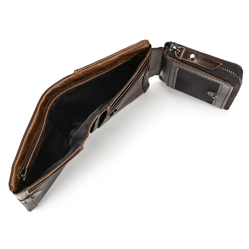 Portefeuille de luxe de marque de créateur pour homme, porte-cartes en cuir véritable souple, petit porte-monnaie pour pièces de monnaie et cartes de crédit, portefeuilles masculins à glisser dans les poches.