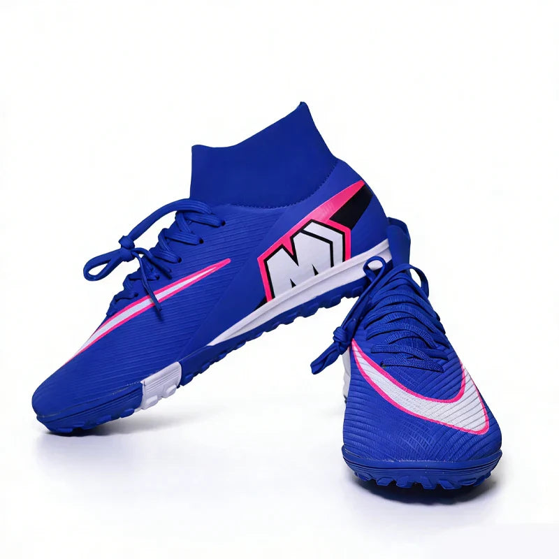 Professional Mens Soccer Shoes Flexible Turf Soccer Cleats for Boys Sneakers TF/FG Training Football Boots Chuteira Campo 35-45