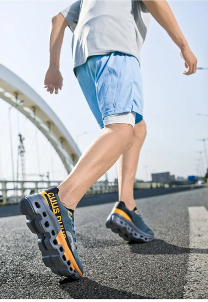 Men's Cushioning Running Shoes Lightweight Athletic Casual Sneakers Male Non-Slip Sports Shoes Outdoor Travel Walking Shoes