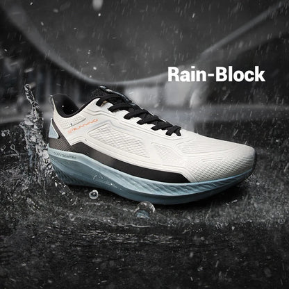 Rainblock Men Running Shoes Water Repellent Anti-Slip Grippy Cushioning Airy Male Sneakers 672532231