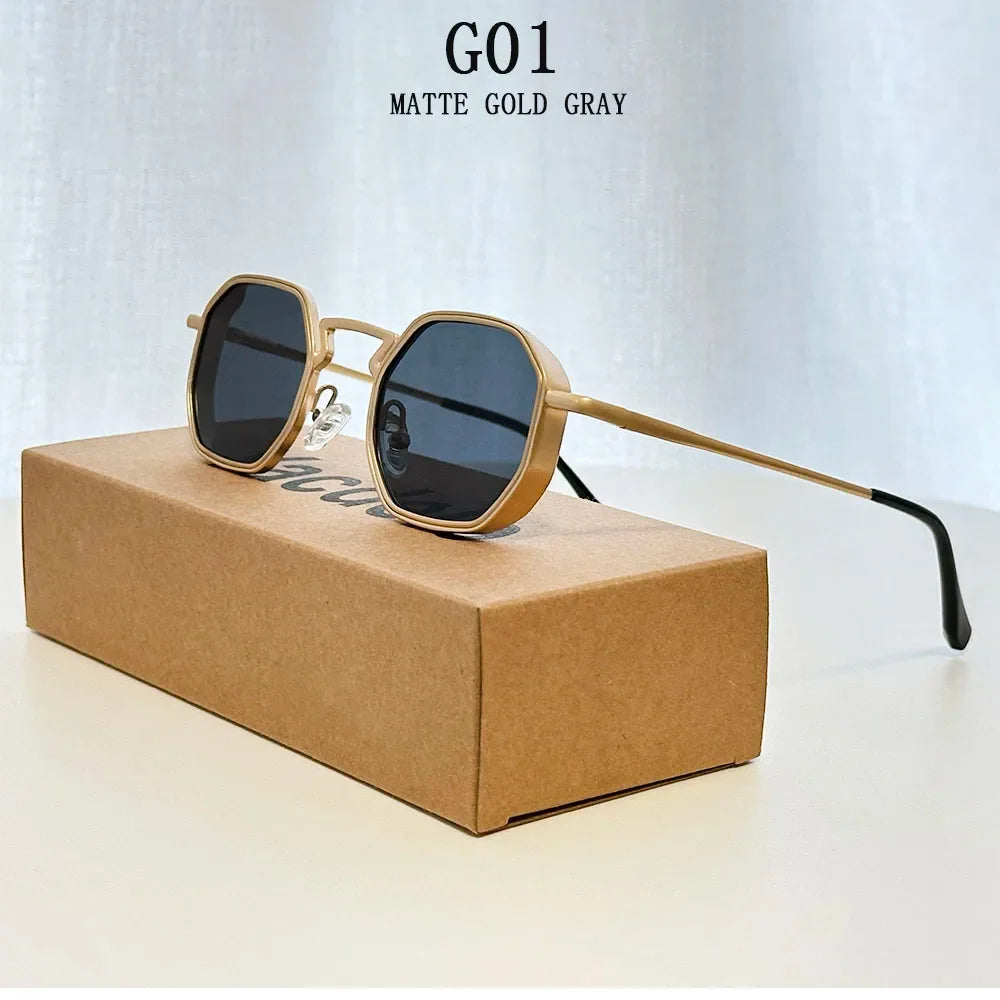 Steampunk Sunglass Men 2025 Square Sunglasses Women Trendy And Fashionable Vintage Fashion Glasses Gafas De Sol Hombre Zonnebril