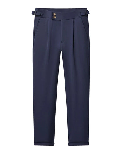 High Quality Mens Stretch Golf Pants Casual Slim Fit Dress Pants Adjustable Waist Tapered Work Cropped Trousers