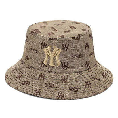 Unisex Letter Embroidery Fisherman Hat Women Summer Versatile Sunscreen Hats Sun Hat Men Trend Bucket Hats