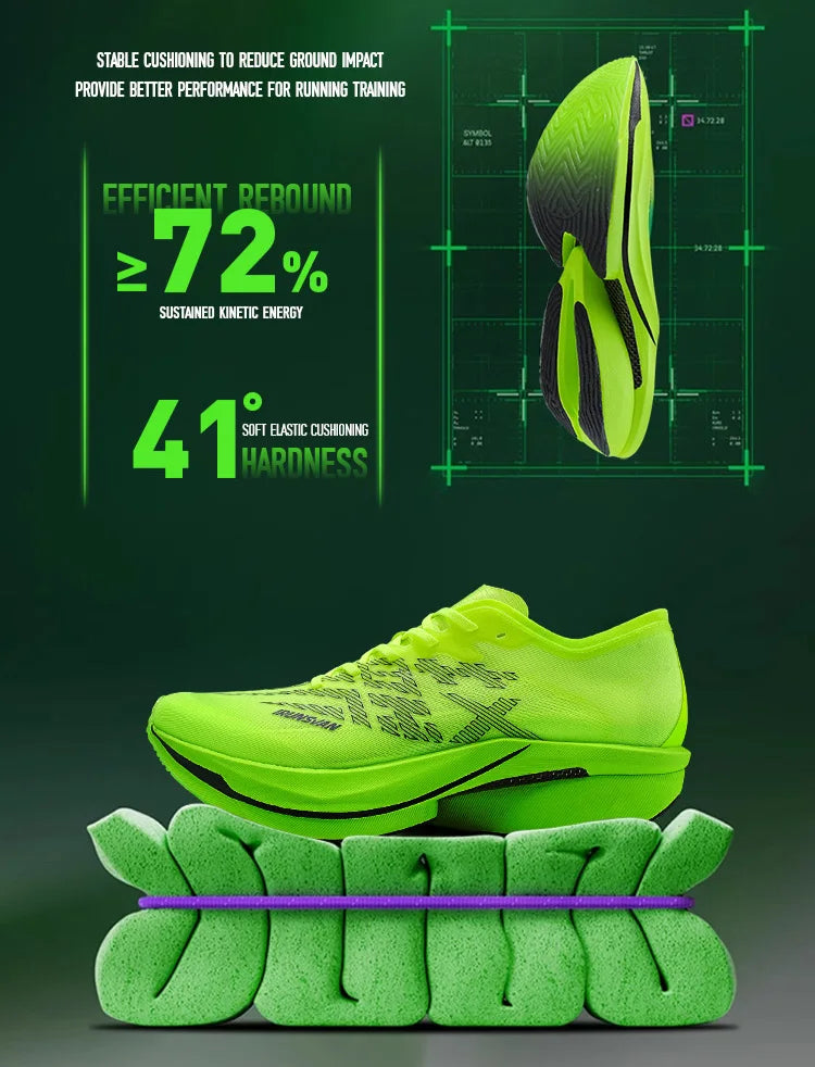 Professional Running Shoes Full Length Carbon Plate Marathon Casual Running Shoes for Men and Women 095