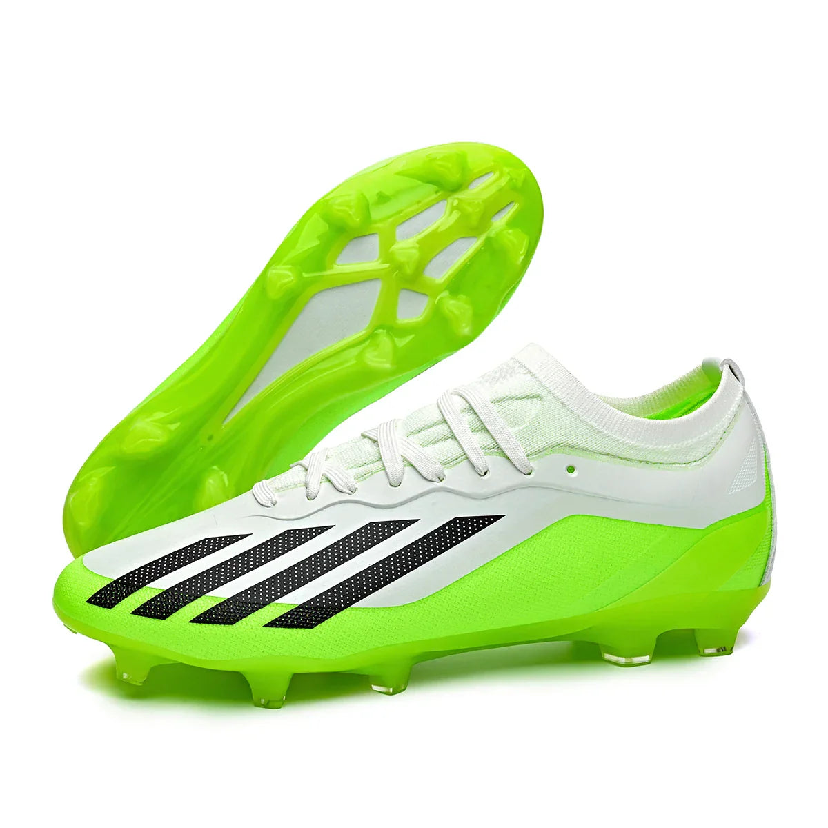 New Men Soccer Shoes Outdoor Football Boots Cleats Adult Training Boys Breathable Sport Long Spikes Non Slip Match Comfortable