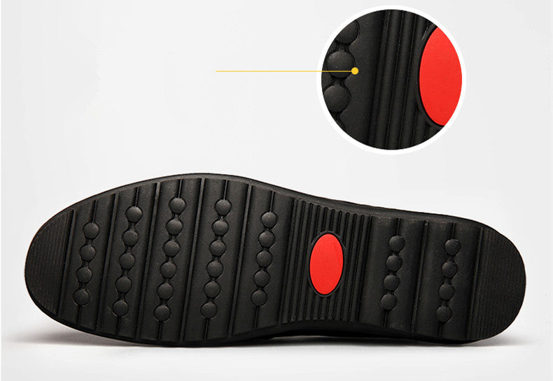 Genuine Leather Men Casual Shoes Brand Soft Italian Men Loafers Moccasins Breathable Slip on Black Driving Shoes Plus Size 37-47