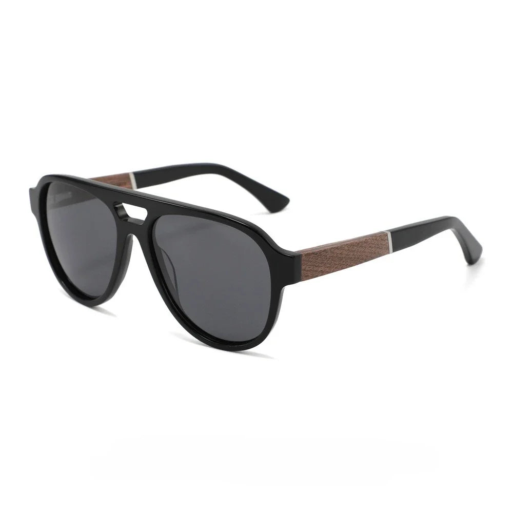 2026 Fashion Top Quality Double Beam Sunglasses Pilot Men Designer Brand Sun Glasses Acetate Women Outdoor UV400 Anti UV Goggles