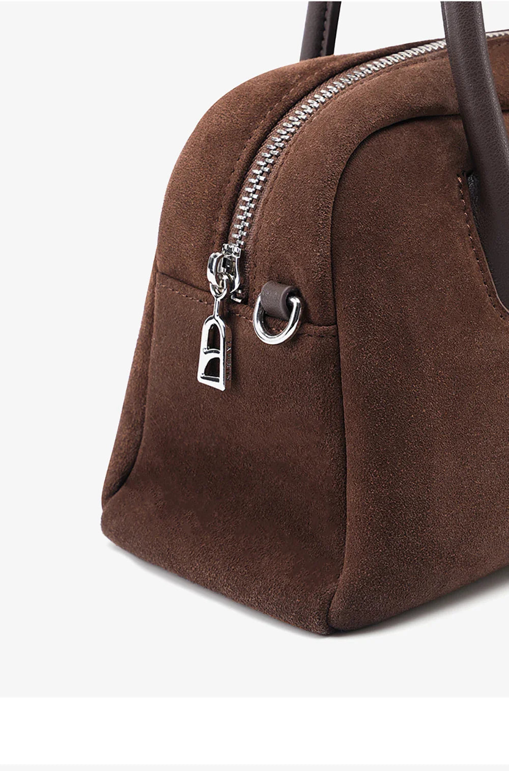 Original Handbags New Suede Bag Commuter Women's Bag Luxury Shoulder Crossbody Bag Boston Bag Handheld Bag