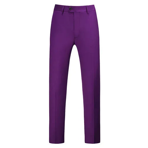 Bright Red Men's Suit Pants, Asian Size Business/office Formal Trousers, Available in Blue, Black, Purple, Gray, Khaki, Green.