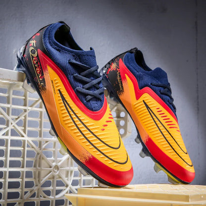 New Professional Men Soccer Shoes Ankle Boys Sneakers Non-Slip Football Boots Match Comfortable Sports Shoes TF/FG Unisex