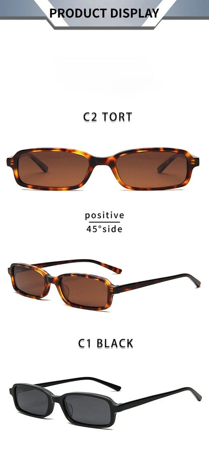 2025 Summer Rectangle Acetate Frame Personality Men Polarized Sunglasses Fashion Women Sun Glasses Support Prescription Lenses
