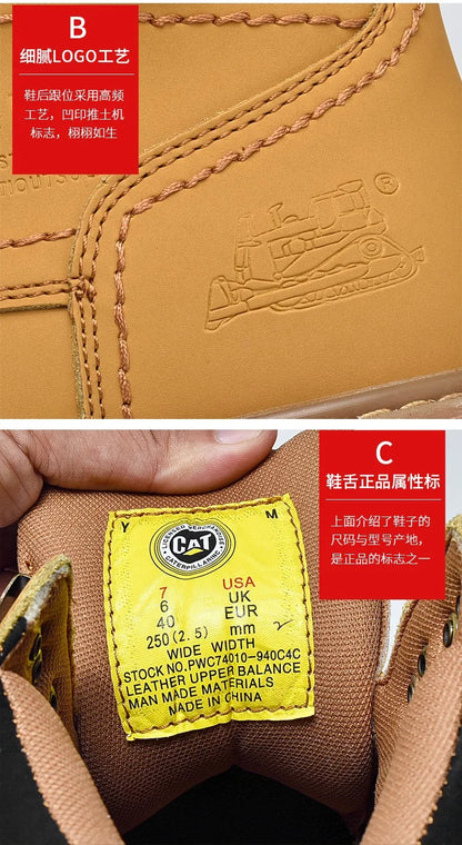 Genuine Leather Mens Women Winter Ankle Military Treking Snow Yellow Tactical Boots Outdoor for Men Work Shoes Sneakers