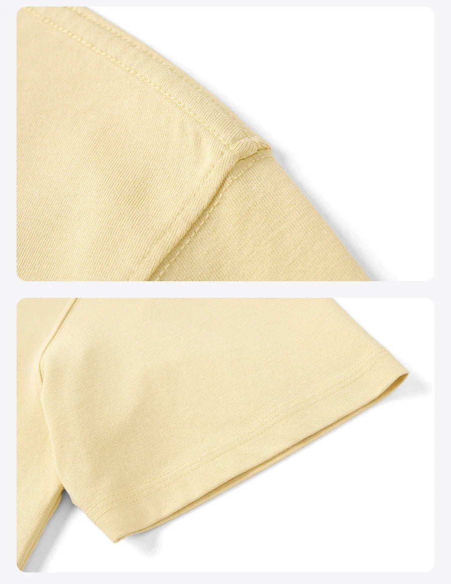 2026 Summer New 【Oversize Short Length】 Cooling T-Shirt 230gsm Crew Neck Moisture-wicking Breathable Tops Men