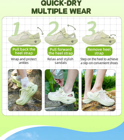Summer Outdoor Water Shoes for Men And Women Breathable Non-slip Thick Sole Cushioned Speed Interference Casual Shoes