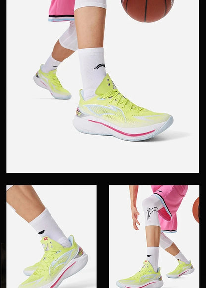 Men's SONIC XII V2 Professional Basketball Shoes BOOM Cushion LIGHT FOAM PLUS LiNing Competition Sneakers ABAU089