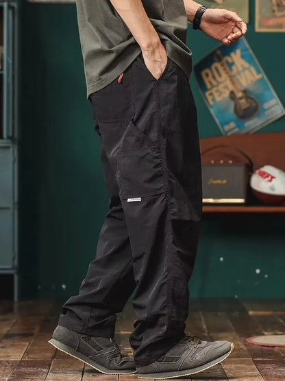 Cargo Pants For Men  2024 Korean style Casual Tightened Nine-point Pants Men's Trendy Multiple pockets Harem Pants
