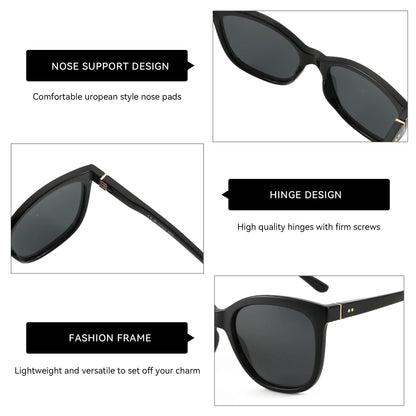 2026 Fashion Butterfly Polarized Sunglasses Women UV400 Protection Shade Ladies Oversize Square Sun Glasses ZS2227