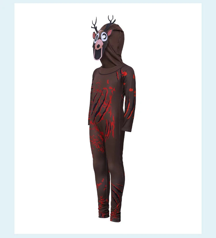 Hot 99 Nights In The Forest Deer costume Owl Cosplay Outfit Halloween Costume for Kid Nightmare Reindeer Christmas Gift