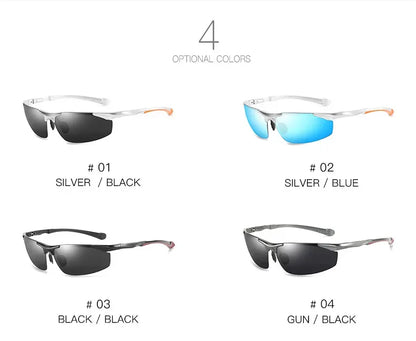 Retro Aluminum Magnesium Polarized Sunglasses Men New Sport Driving Sun Glasses Male Eyewear Accessories For Men