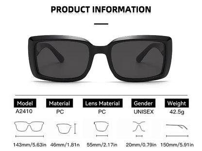 Korean Style Square Sunglasses UV400 Protection Tortoiseshell Shades Fashion Streetwear Men Sun Glasses Eyewear for Women Gafas
