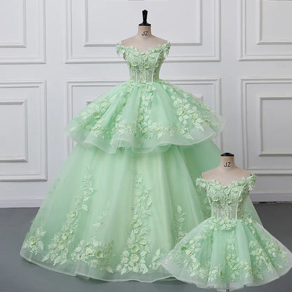 2 In 1 Party Dresses 15 Quinceanera Dresses Ball Gown Sweet 15 Year Old Dress Detachable Skirt Customized Dress For Quinceanera