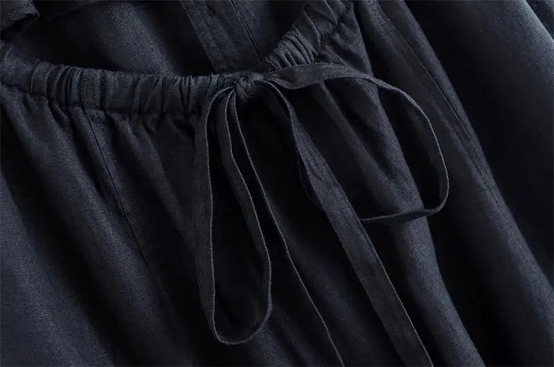 Dresses Summer Women's 2026 New Neck-Hanging Elegant Long Holiday Dress Women Street Chic Youth Loose Fashion Dress