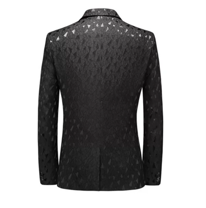 2026 New Men Business Social Suit Jacket Summer Male Single Breasted Thin Dress Male Jacquard Blazers Coats