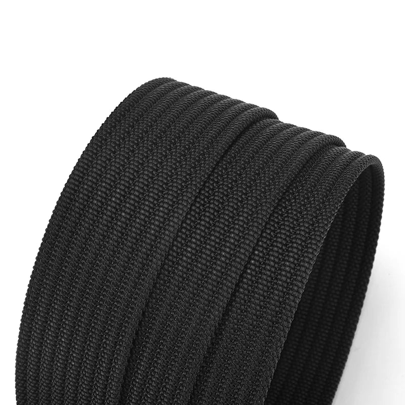 Aluminum Buckle Nylon Belt New Outdoor Belt men's Casual Canvas Woven Belt Leather Belt Men Cinto Preto Y005