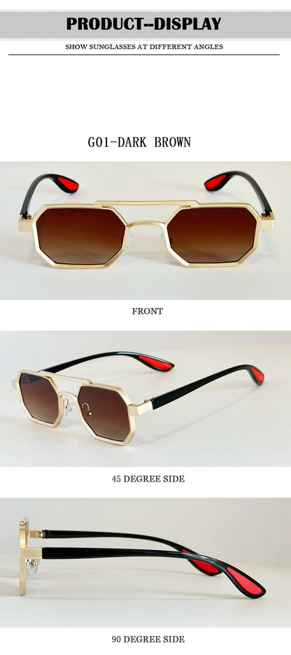 2025 Luxury Sunglass Men Vintage Steampunk Square Sunglasses Women Retro Fashion Glasses Sunglasses For Men Lunette Soleil Femme