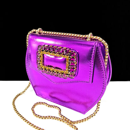 Italian Design Rhinestone-encrusted Ladies Party Shoes And Special Bag Women High Heels Wedding Dual Purpose Bag