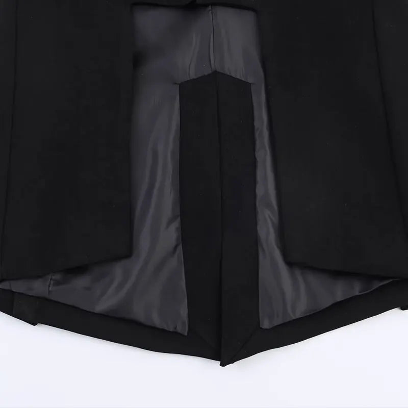 2026 Spring Fashion Vintage Asymmetry Stylish Long Women Blazer Office Lady Fashion Jacket Female Blazer