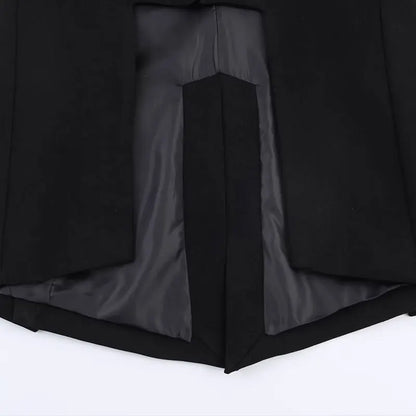 2026 Spring Fashion Vintage Asymmetry Stylish Long Women Blazer Office Lady Fashion Jacket Female Blazer