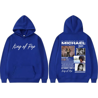 King of Pop Michael Jackson Bad Era Hoodies Men's Clothes Fashion Hip Hop Punk Sweatshirt Long Sleeve Oversized Hoodie Pullovers